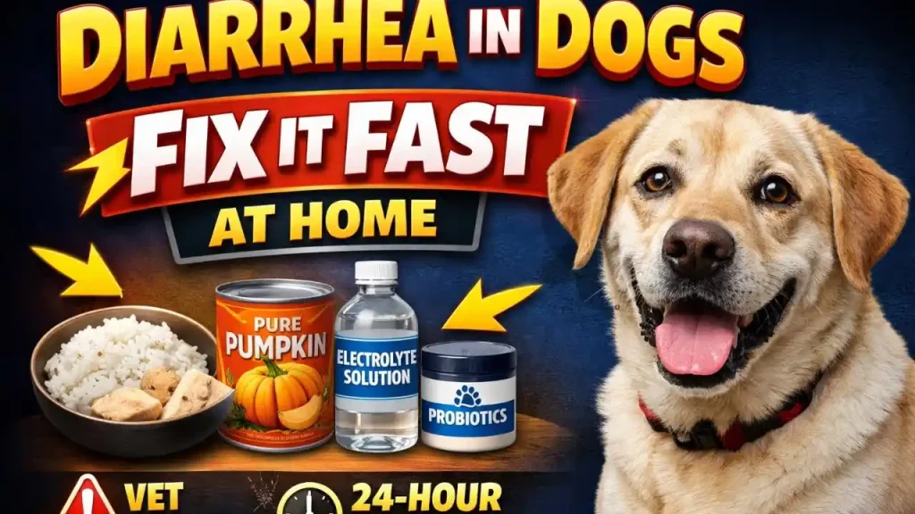 what home remedy can i give my dog for diarrhea